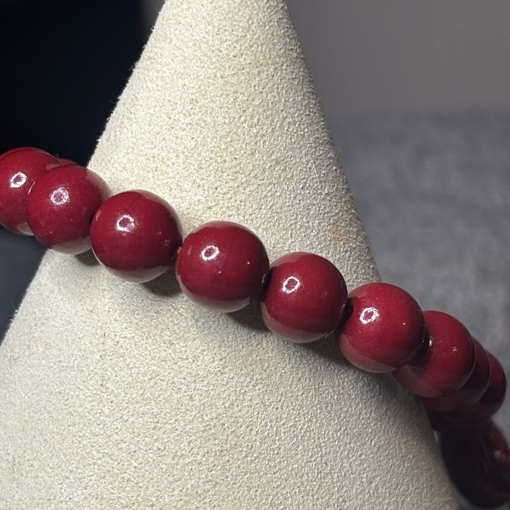 Cinnabar Beaded Bracelet - Picture 4 of 7